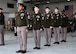 U.S. Army Soldiers from the Kansas City Recruiting Battalion stand in formation inside a downtown airport hangar, March 2, 2026, during a ceremony marking the arrival of the “Freedom Plane.” The Soldiers provided ceremonial support and assisted in safeguarding historic documents transported for museum display and secure storage.