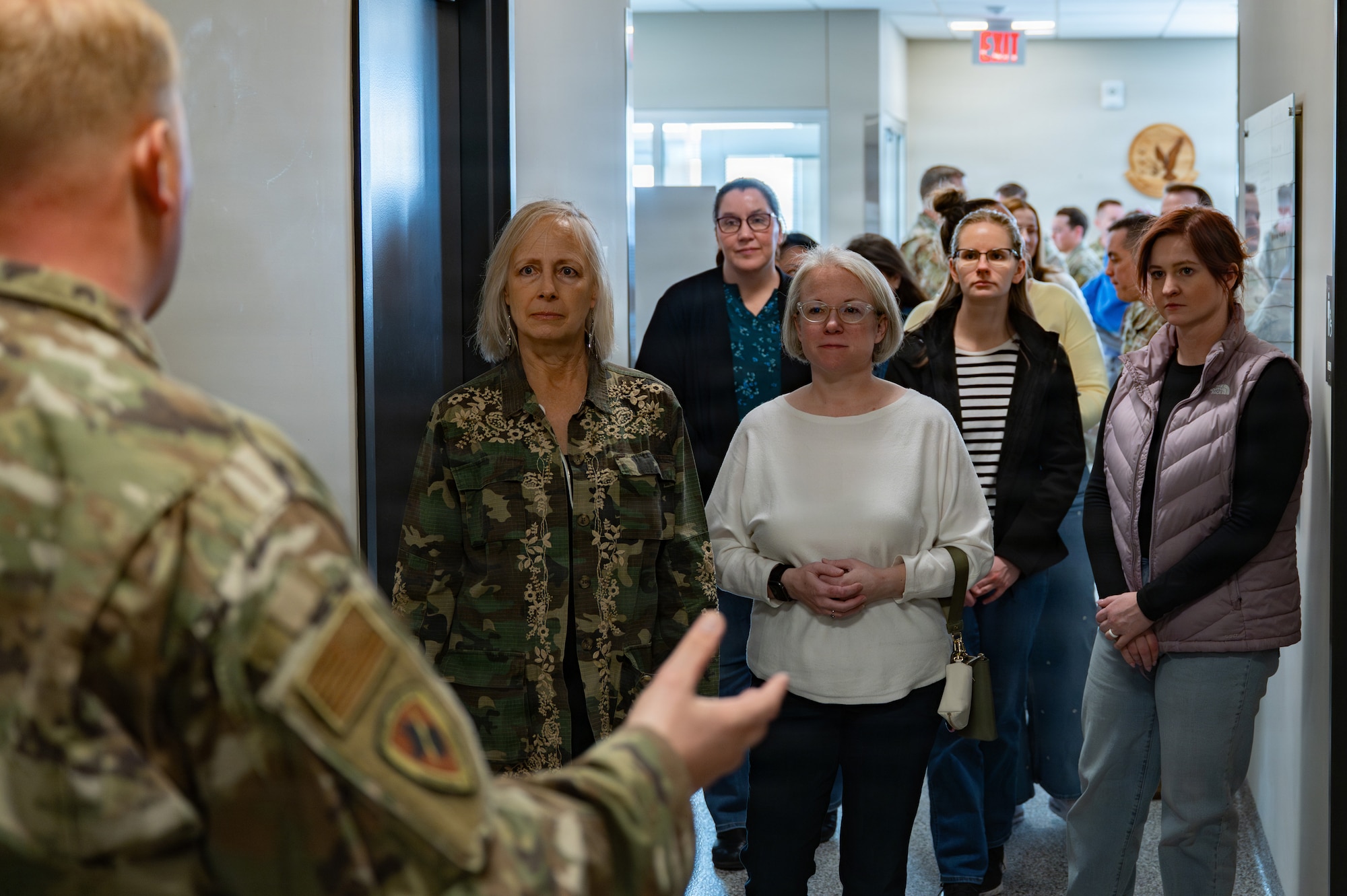 Spouses of 90 SFG defenders received a tour of 90 SFG capabilities to better understand what their significant others do to help support mission readiness. (U.S. Air Force photo by Airman 1st Class Nicholas Rowe)