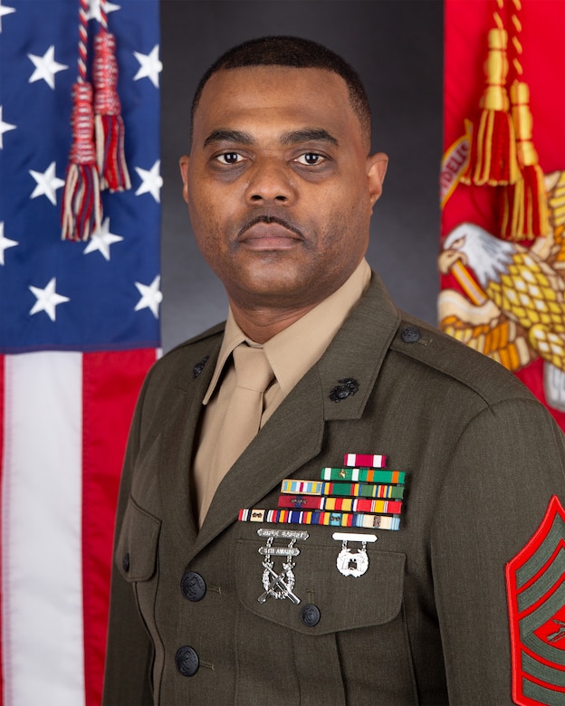 Master Sergeant Levan Powell, Senior Enlisted Leader, Marine Fighter Training Squadron 402