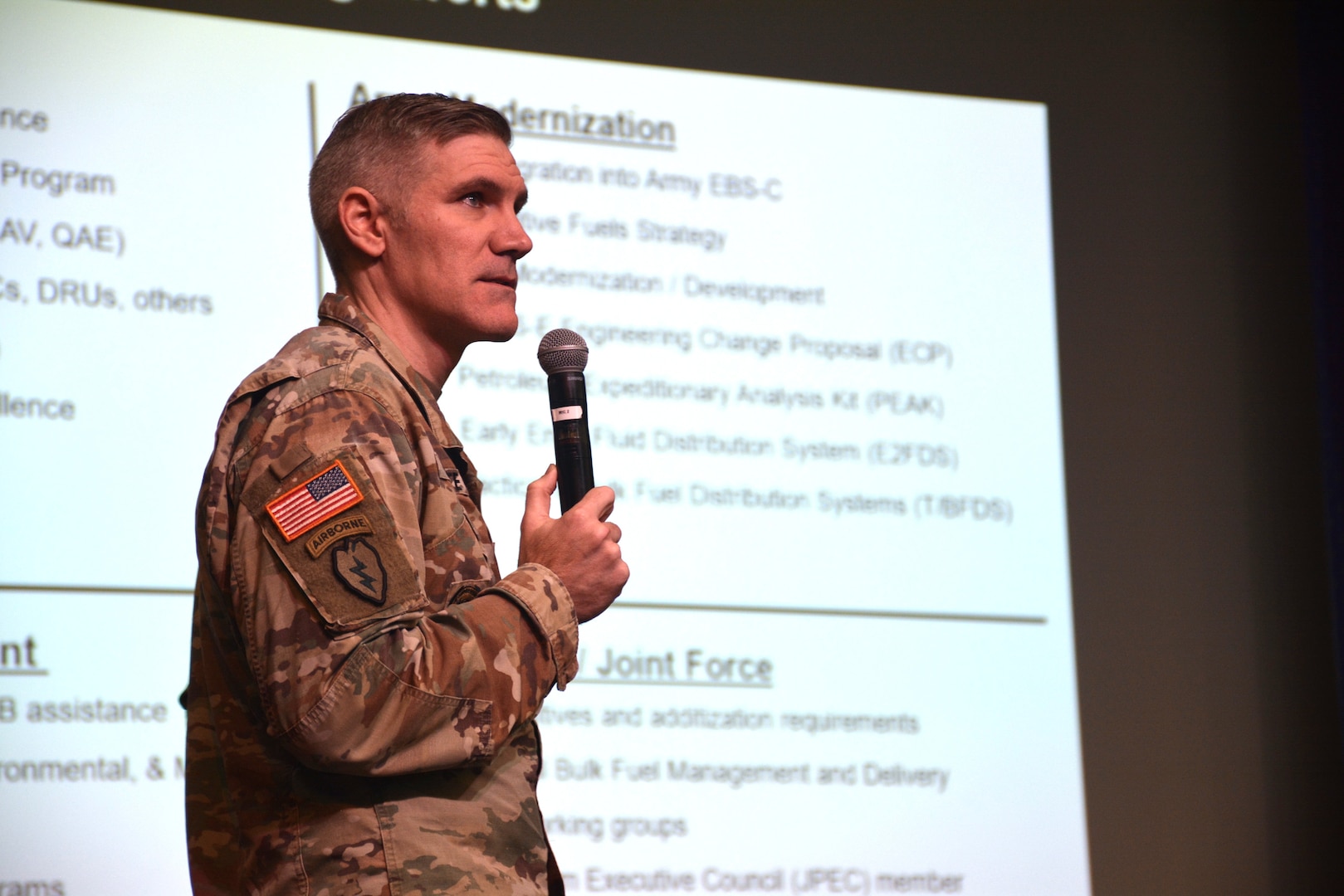 A presentations is given.