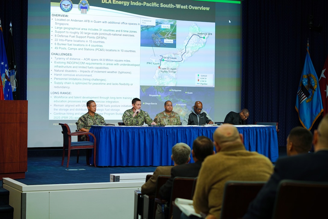 A panel has a discussion.