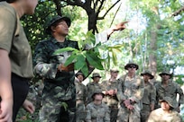U.S. Army Reserve Soldiers learn jungle survival from Royal Thai Army