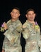 U.S. Army Reserve Maj. Aaron Dunn, left, and U.S. Army Reserve Maj. Hedrick Cintron stand for a portrait at Ft. Bragg, N.C., on March 11, 2026. (U.S. Army Reserve photo by Maj. Gary Grantham)
