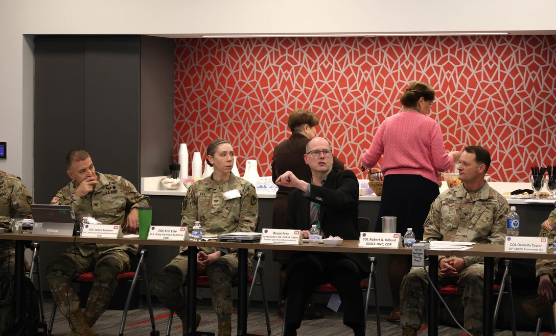 Army leaders and environmental experts met at Redstone Arsenal for the Feb. 25 inaugural meeting of a working group focused on strengthening coordination and advancing environmental restoration across the installation.