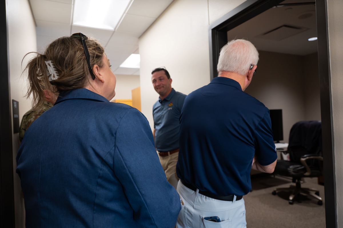 Community members are observing the new fire department dorms.