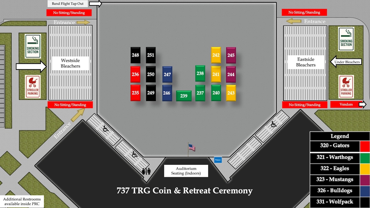 Flights 235-251 BMT Coin Ceremony Line Up Graphic