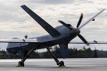 VMUT-2's MQ-9A makes inaugural landing at Marine Corps Air Station New River