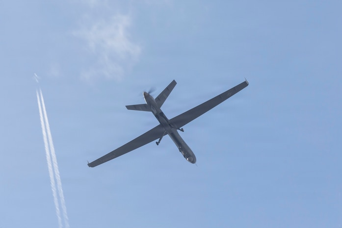 VMUT-2's MQ-9A makes inaugural landing at Marine Corps Air Station New River