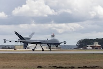 VMUT-2's MQ-9A makes inaugural landing at Marine Corps Air Station New River
