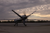 VMUT-2's MQ-9A makes inaugural landing at Marine Corps Air Station New River
