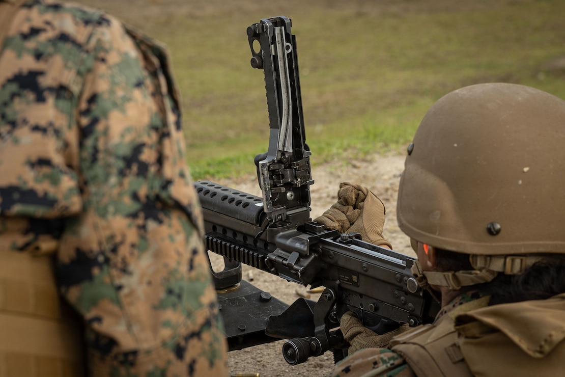 Marines with 2nd Maintenance Battalion Conduct Live-Fire Machine Gun Range