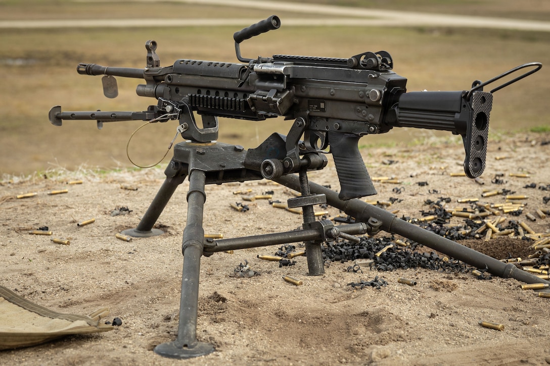 Marines with 2nd Maintenance Battalion Conduct Live-Fire Machine Gun Range