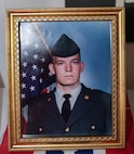Spc. Benjamin Kash’s U.S. Army basic training photo was displayed at the Waltonville, Illinois, Veterans of Foreign Wars Post 9153 March 14 for the Spc. Benjamin Kash Remembrance gathering.