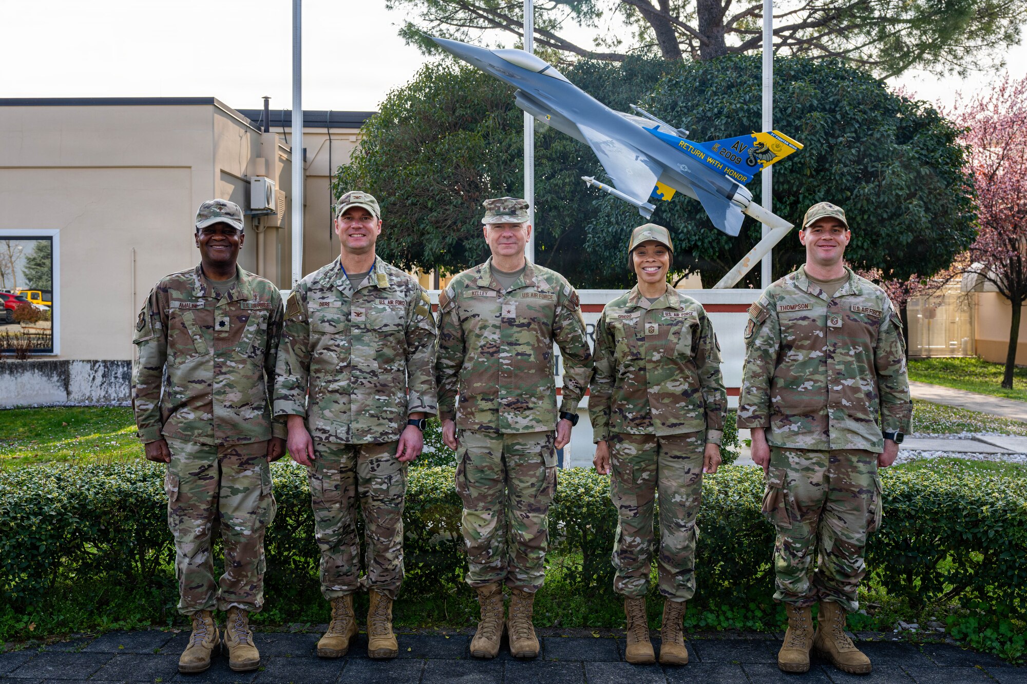 Airmen take a group photo.