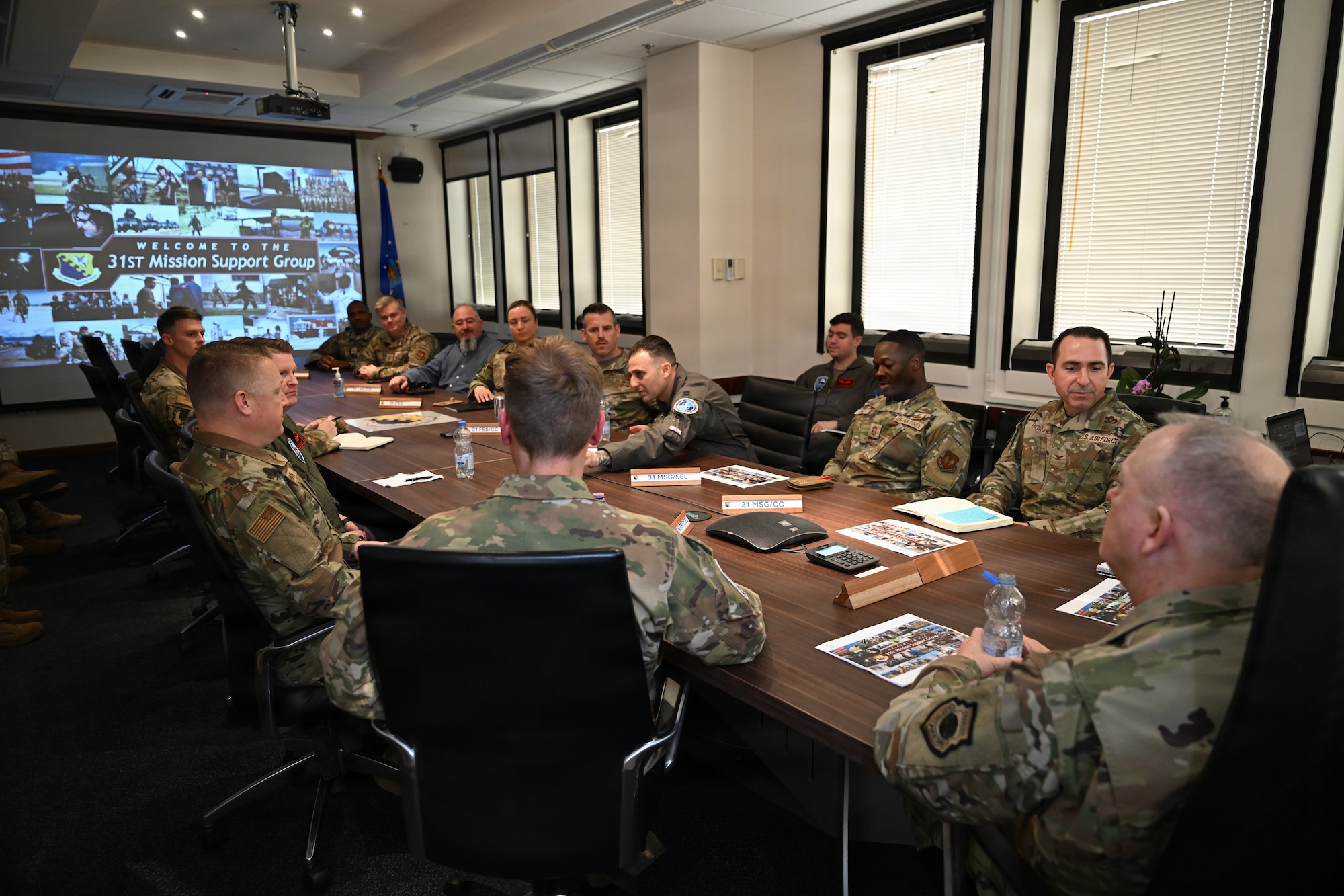 Leadership are in a meeting