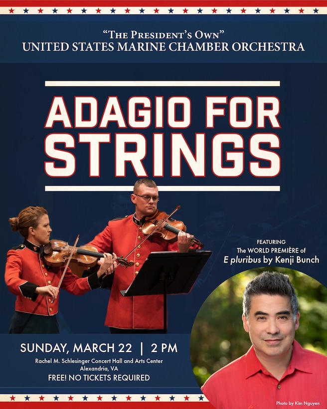 Graphic for Marine Chamber Orchestra concert: Adagio for Strings
