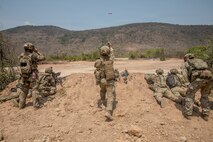 U.S. Army Soldiers assigned to 5th Battalion, 20th Infantry Regiment, 1st Battalion, 2nd Stryker Brigade Combat Team engage targets with a M249 machine gun during a live fire exercise as part of Hanuman Guardian in Lopburi, Thailand, March 12, 2026.