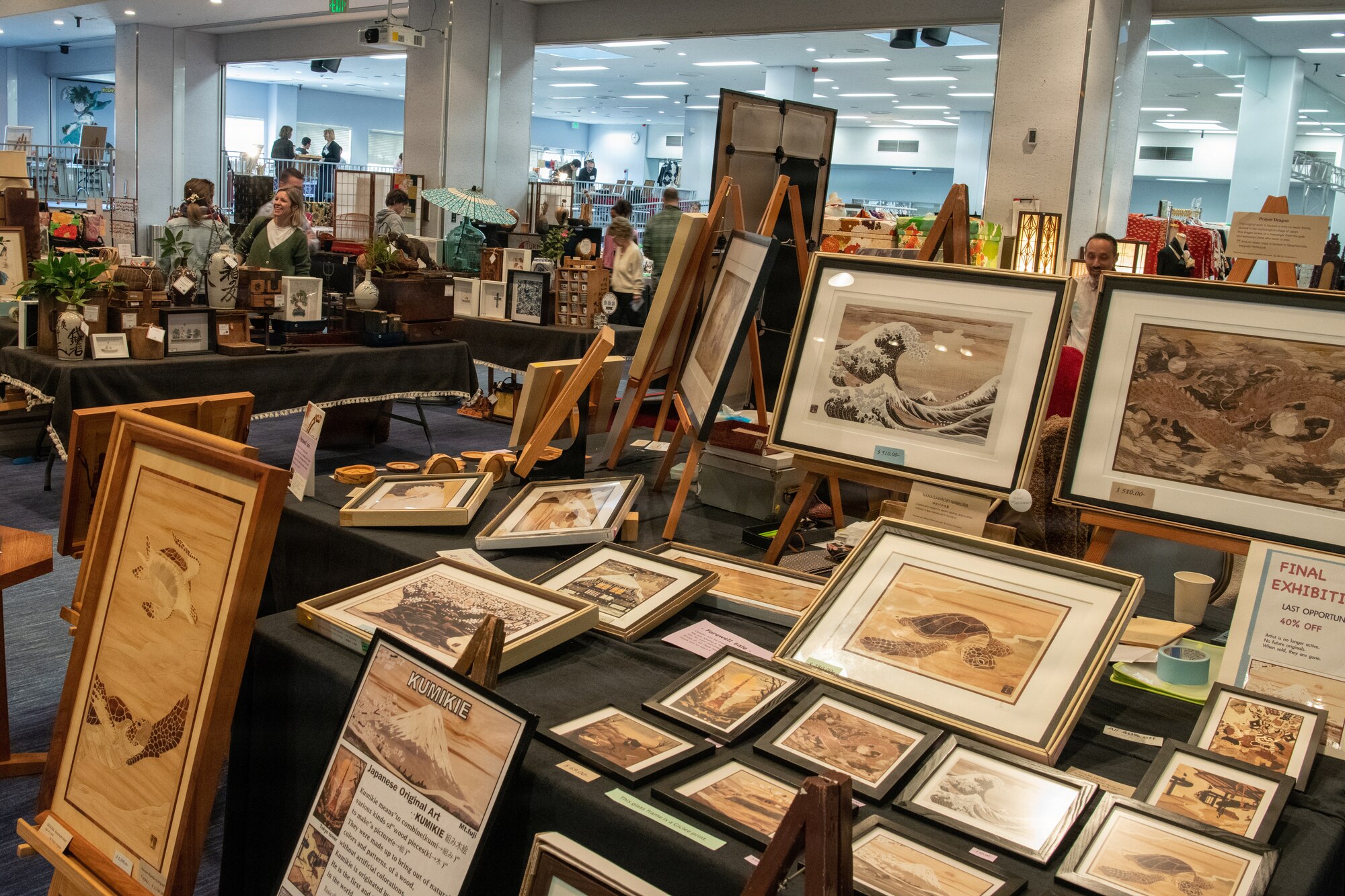 Items sit out on display for purchase.