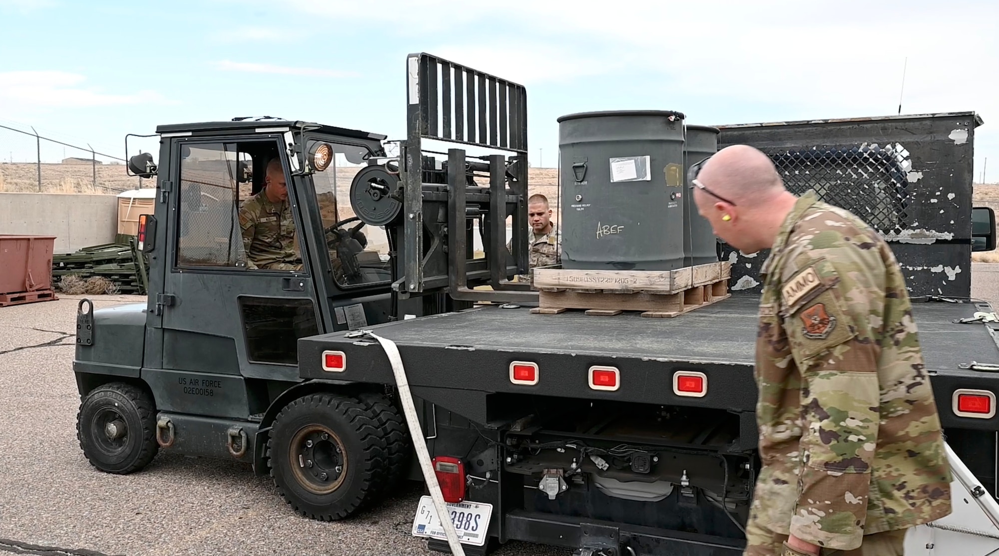 377th Maintenance Squadron Airmen inspect, recycle, and load brass