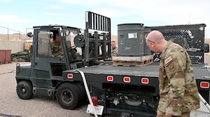 377th Maintenance Squadron Airmen inspect, recycle, and load brass