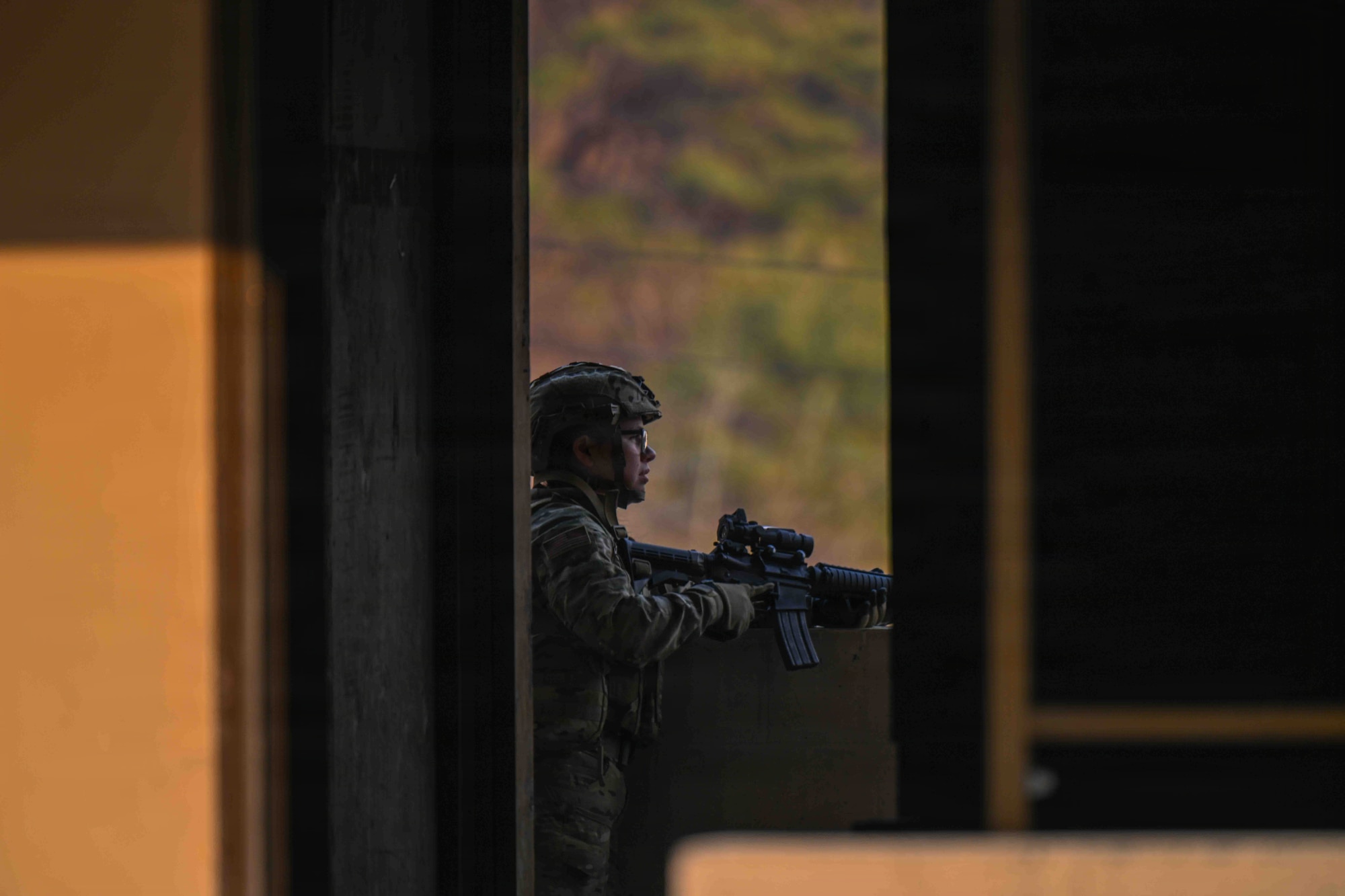 U.S. Air Force 1st Lt. Alissa Buynak, 607th Air Support Operations Group, participates in combat readiness training at Rodriguez Live Fire Complex, Republic of Korea, March 17, 2026.