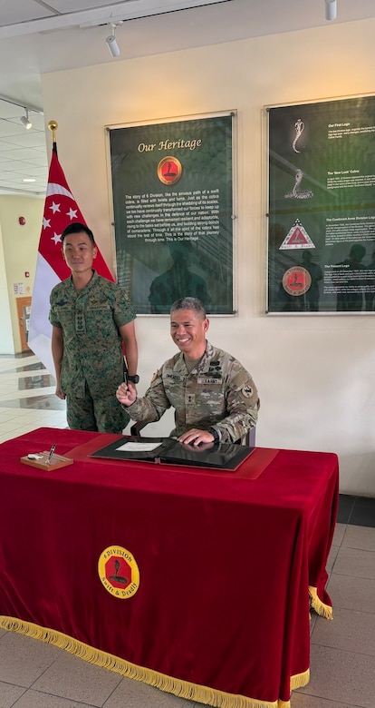 U.S. Army Pacific Deputy Commanding General – Homeland Affairs Maj. Gen. Lance Okamura recently toured the SAFTI City Urban Training Facility. During visit, he also met with Col. Kwek Kian Leong, the 6th Division Commander on March 10, 2026.