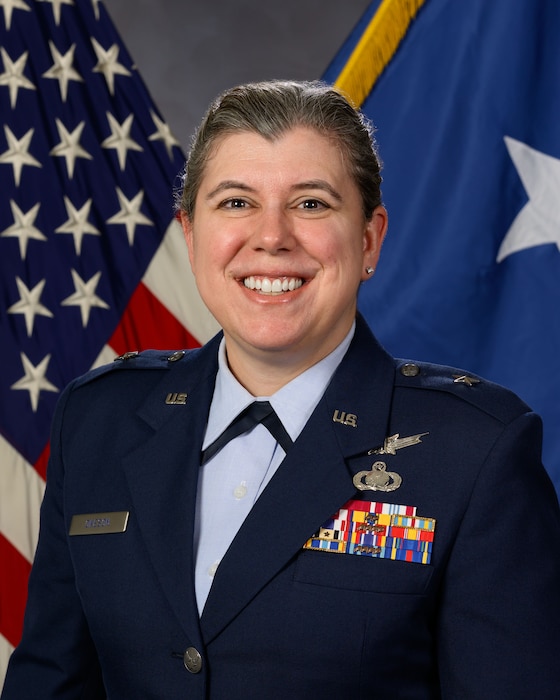 This is the official portrait of Brig. Gen. Amanda L. Okeson.