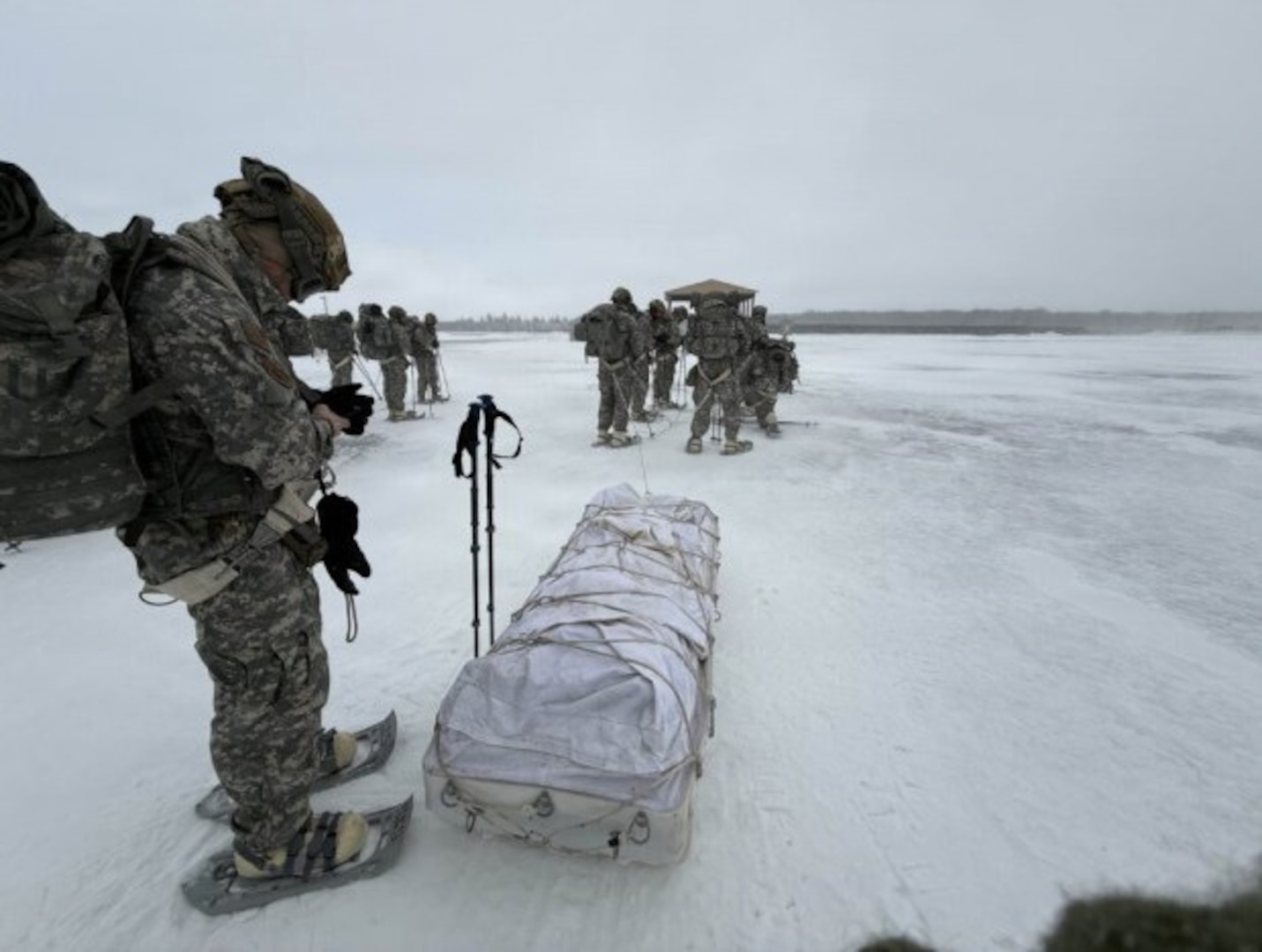 Air National Guard Security Forces members ruck through the rigorous Cold Weather Operations Course (CWOC) at Camp Ripley, Minnesota. This demanding course is designed to build arctic warriors, pushing airmen to master survival and operational capabilities in the harshest winter conditions.