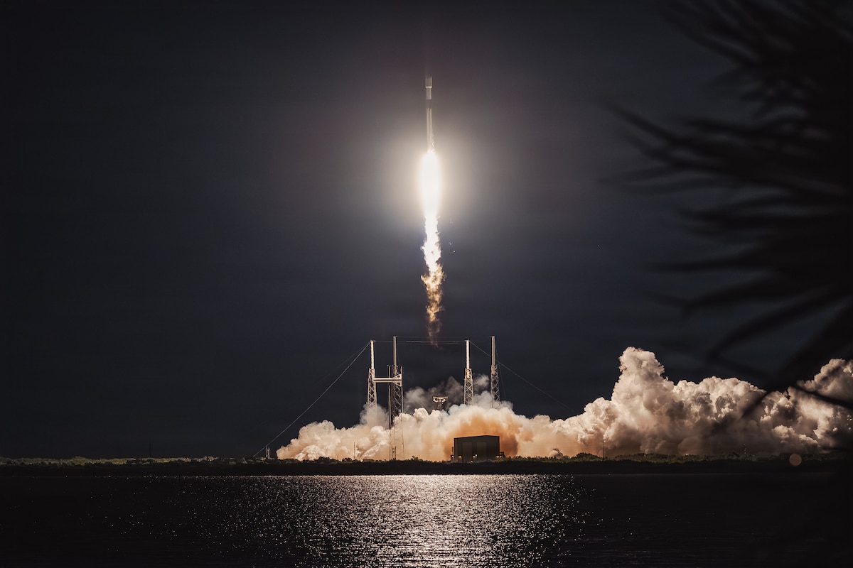 A Falcon 9 rocket carrying the GPS III-SV09 mission successfully launches from Space Launch Complex 40 at Cape Canaveral Space Force Station, Florida, on Jan. 27, 2026. The overall objective of GPS III is to deliver sustained, reliable GPS capabilities to America's warfighters, our allies, and civil users. GPS provides positioning, navigation, and timing service to civil and military users worldwide. (U.S. Space Force photo by Gwendolyn Kurzen)