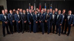 Graduating pilots pose for a photo.