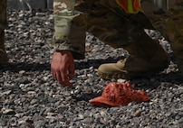 Person simulating search and recovery