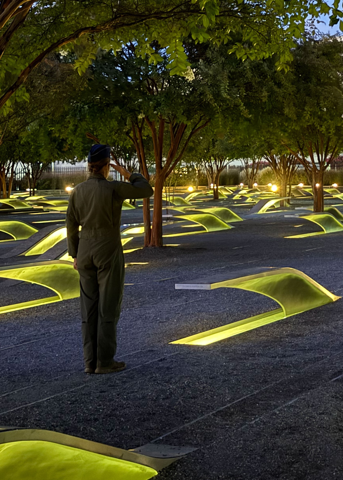 Born visits 9/11 memorial.