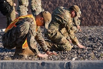 People simulating search and recovery