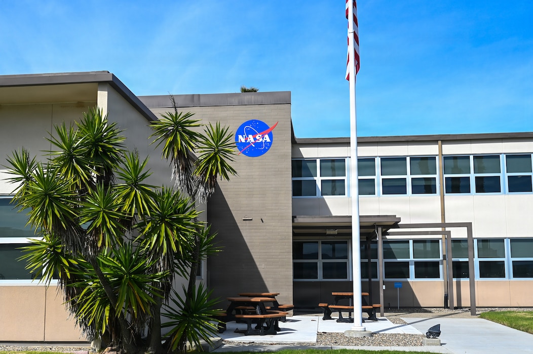Outside of a NASA building.
