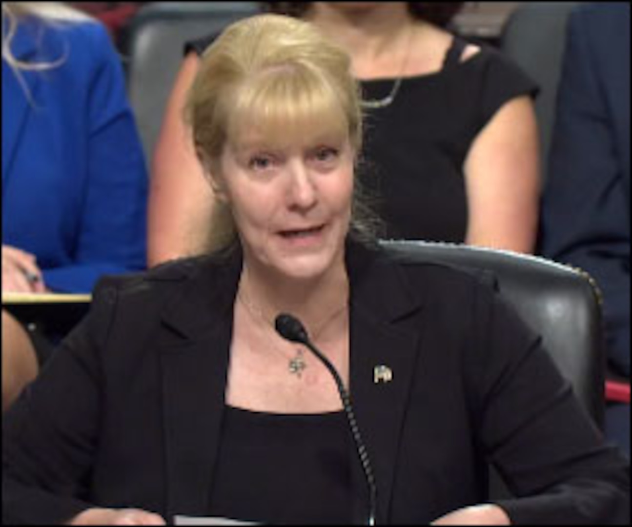 Picture of Dr. Amy E. Henninger at Senate Confirmation Hearing