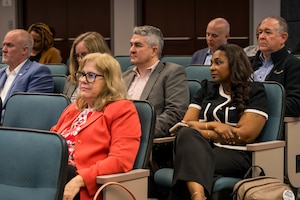 Industry partners and government personnel participate in the BES Vendor Exchange Forum at Maxwell AFB – Gunter Annex in Montgomery, Ala on Feb. 17, 2026.