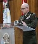 Newly promoted Col. Bradley Roach, of Bloomington, Commander of the 34th Division Sustainment Brigade, describes the life lessons taught by the giants in his life.