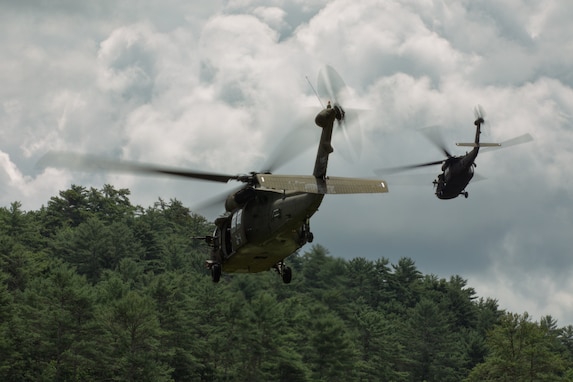 Georgia Army National Guard Soldiers assigned to the 170th Military Police Battalion and the 78th Aviation Troop Command conduct "Operation Door Kicker" at Chattahoochee-Oconee National Forest, Gainesville, Georgia, July 12, 2025. This exercise focused on breaching tactics, suppressive fire, and testing air rescue operations under fire—critical skills that are imperative for mission success, force protection, and operational lethality. (Photos by Staff Sergeant Robert Whitlow)