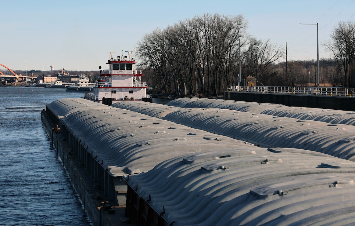 Tow boats on the Mississippi River