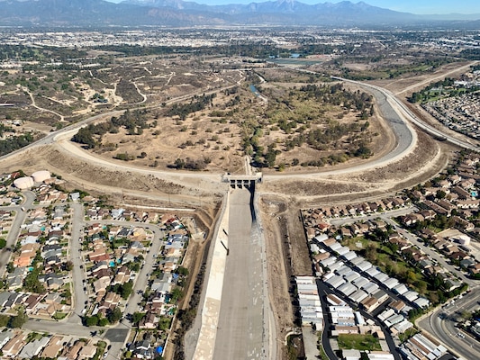 Whittier Narrows Dam, located 11 miles east of Los Angeles, is seen in this undated file photo.
