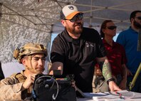 Marine and system trainer operating OPF-L drone