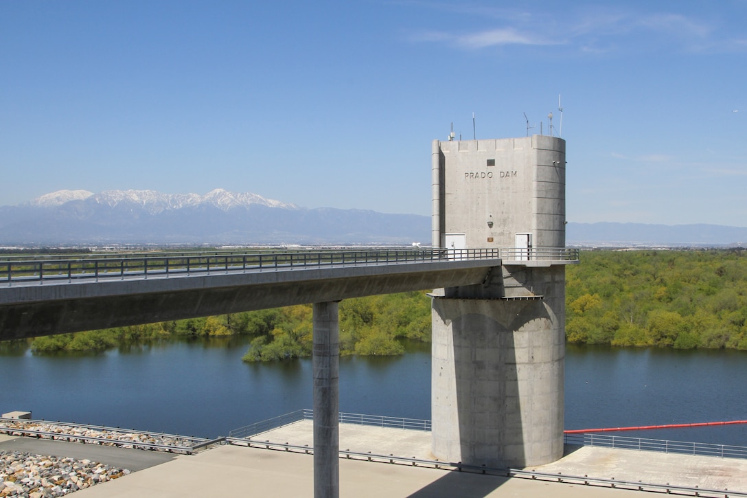 Prado Dam, located in Corona, California, is seen in this undated photo. The dam provides flood-risk management to more than 1.4 million people downstream of it.