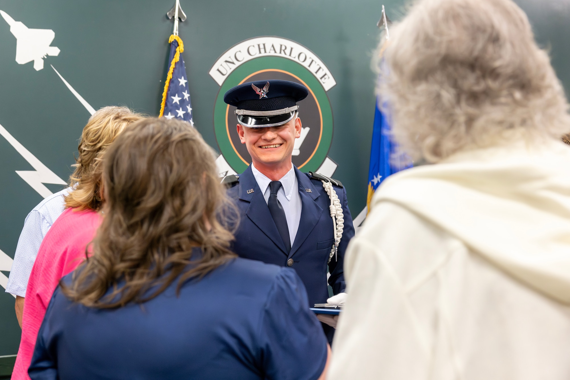 Air Force ROTC cadet in service dress