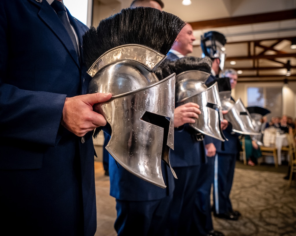 The Kentucky Air National Guard recognizes the 123rd Airlift Wing’s top Airmen for 2026 during the Airman’s Gala at Wildwood Country Club in Louisville, Ky., March 14, 2026. Senior Airman Ethan Greco, Staff Sgt. Lucas Bradshaw and Senior Master Sgt. Dallas Stoll were honored in the Airman, NCO and Senior NCO categories, while Master Sgt. Josh Pence was named First Sergeant of the Year. (U.S. Air National Guard photo by Master Sgt. Joshua Horton)