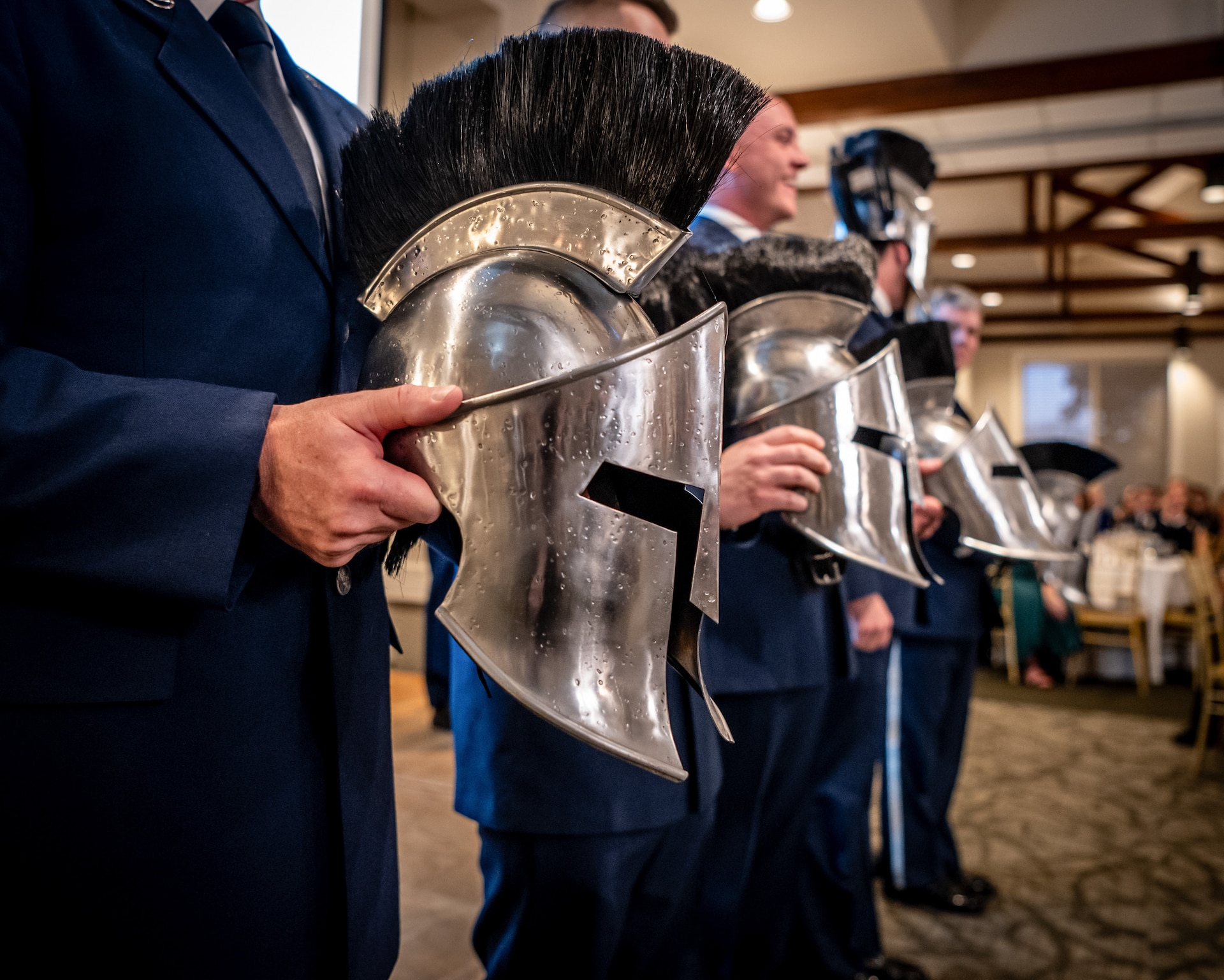 The Kentucky Air National Guard recognizes the 123rd Airlift Wing’s top Airmen for 2026 during the Airman’s Gala at Wildwood Country Club in Louisville, Ky., March 14, 2026. Senior Airman Ethan Greco, Staff Sgt. Lucas Bradshaw and Senior Master Sgt. Dallas Stoll were honored in the Airman, NCO and Senior NCO categories, while Master Sgt. Josh Pence was named First Sergeant of the Year. (U.S. Air National Guard photo by Master Sgt. Joshua Horton)