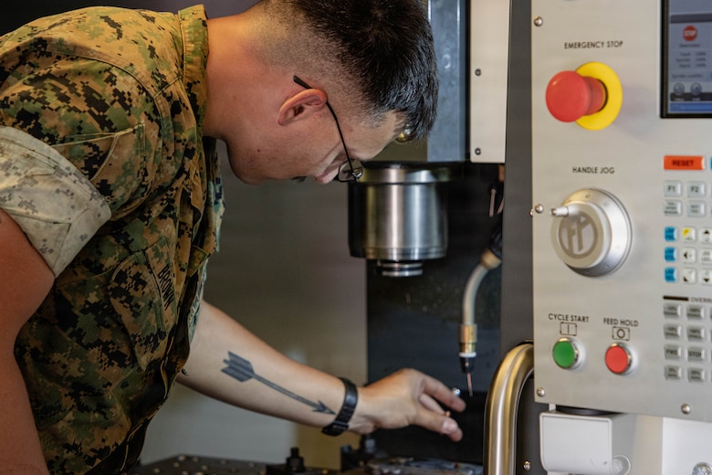 Marine using metal printer