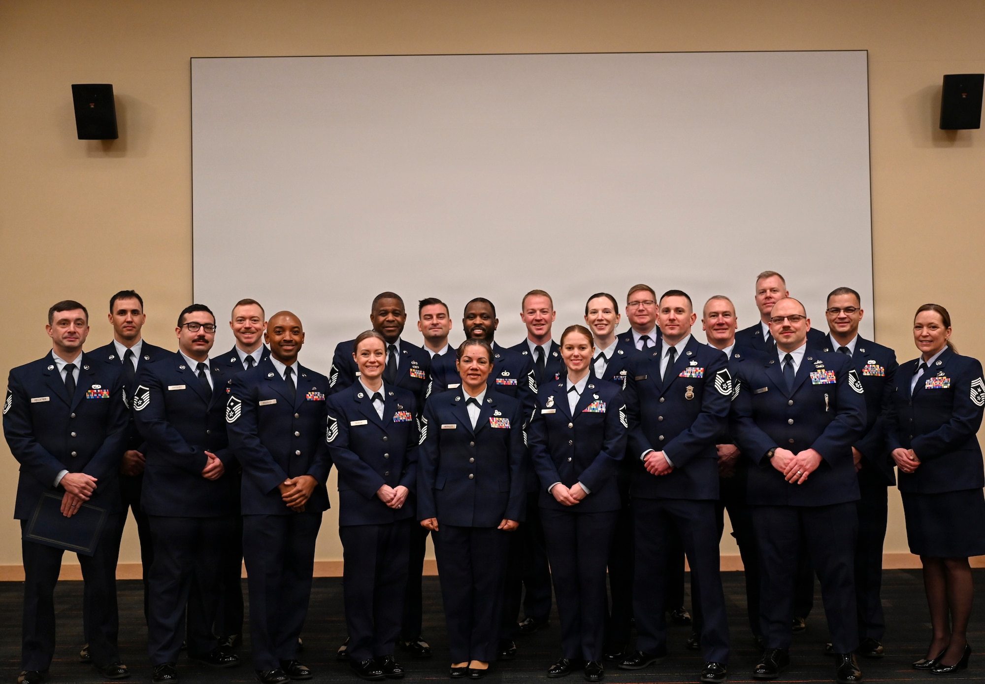 Airmen from the 104th Fighter Wing pose for a group photo at the conclusion of the Massachusetts Air National Guard’s inaugural SNCO Professional Development Course, March 20, 2026, at Camp Nett, Niantic, CT.

The SNCO foundations course consisted of 41 Airmen at the rank of Master Sgt. or Senior Master Sgt. from four different wings at three different states. As the first 700-level foundations course across the Air National Guard, the SNCO foundations course sets the standard for the development of senior enlisted leaders for the future.

(U.S. Air National Guard Photo by Jay Hewitt)