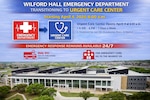 Wilford Hall Ambulatory Surgical Center will transition from an Emergency Department to an Urgent Care Center beginning April 4, 2026, at 8:00 a.m.