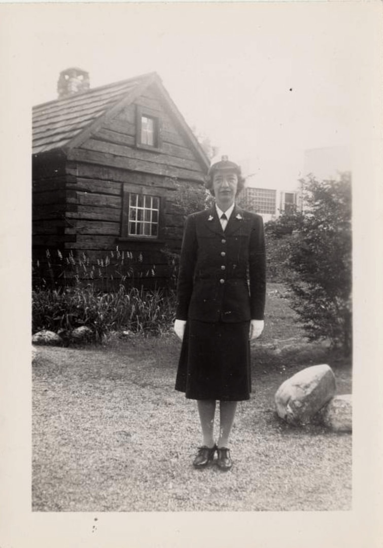 Grace Hopper upon graduation from Midshipman's School, June 27, 1944. Hopper would go on to apply her mathematical training and naval service to early computing efforts that ultimately transformed how the Navy standardized and managed complex information systems. © Grace Murray Hopper Collection, Archives Center, National Museum of American History, Smithsonian Institution.