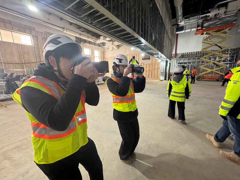 .” Lee is pictured during her site visit at Humphreys East Elementary School, February 6, 2026, at Camp Humphreys, South Korea.